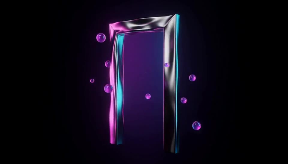 Iridescent gateway into a violet music universe